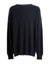 Peter Hadley Sport Man Sweater Navy Size Xxl Wool, Viscose, Nylon, Cashmere In Navy Blue