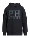 Peter Hadley Sport Man Sweatshirt Midnight Blue Size Xxl Viscose, Polyamide, Elastane In Blue