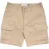 Peter Manning Cargo Shorts In Tan