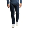 Peter Manning Pmnyc Jeans Slim Fit In Dark Indigo Wash - Short