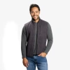 Peter Manning Polartec Fleece Vest In Gray