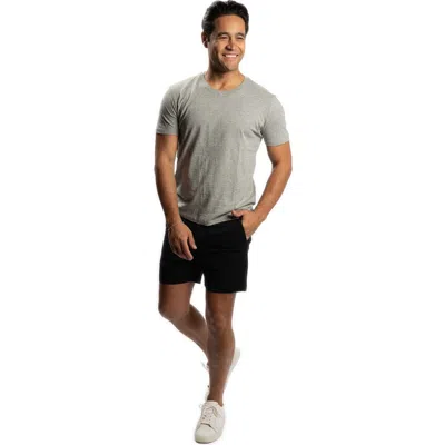 Peter Manning Stretch Chino Shorts 5 Inch In Black