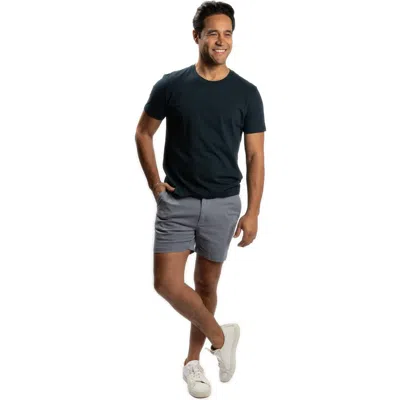 Peter Manning Stretch Chino Shorts 5 Inch In Blue