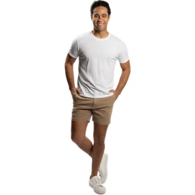 Peter Manning Stretch Chino Shorts 5 Inch In Animal Print