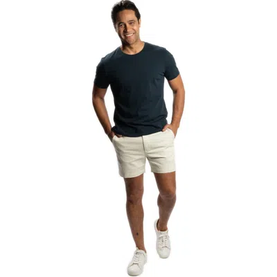 Peter Manning Stretch Chino Shorts 5 Inch In Neutral
