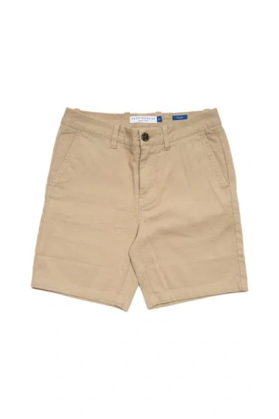 Peter Manning Stretch Chino Shorts 7 Inch In Brown