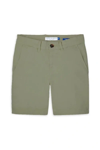 Peter Manning Stretch Chino Shorts 7 Inch In Green