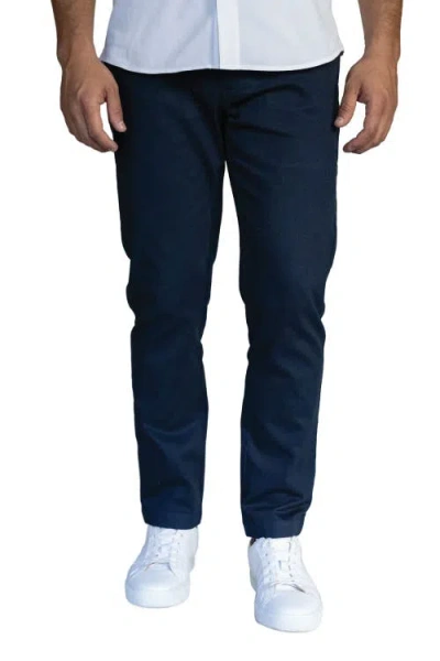 Peter Manning Stretch Chinos Slim Fit In Blue