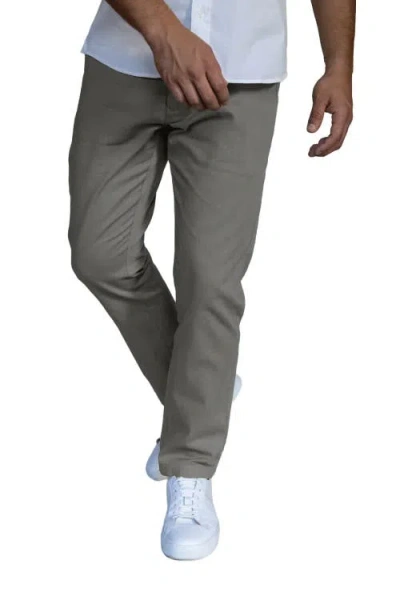 Peter Manning Stretch Chinos Slim Fit In Gray