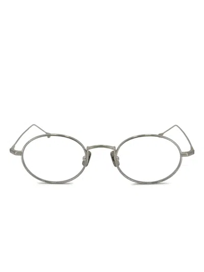 Peter & May Walk Oval-frame Glasses In Silver
