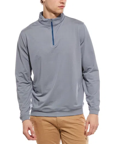 Peter Millar 1/4-zip Pullover In Gray