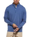 Peter Millar 1/4-zip Pullover In Blue
