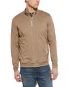 Peter Millar 1/4-zip Pullover In Gray