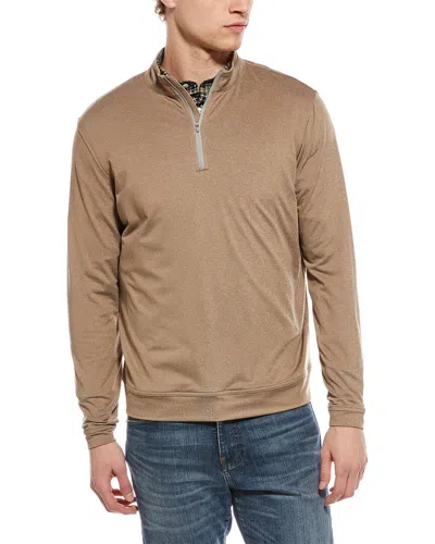 Peter Millar 1/4-zip Pullover In Gray