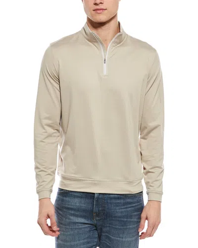 Peter Millar 1/4-zip Pullover In Brown