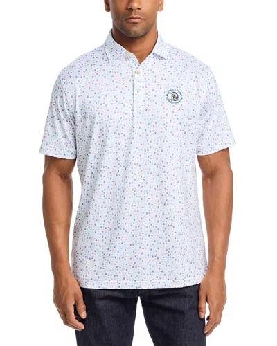 Peter Millar 2026 Usga Shinnecock Novelty Print Jersey Polo Shirt In Multi