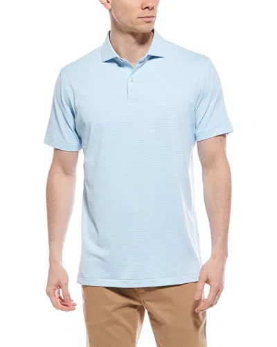 Peter Millar Ambrose Performance Jersey Polo Shirt In Blue