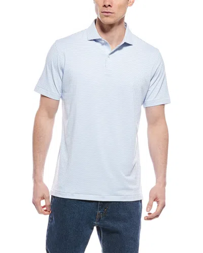 Peter Millar Ambrose Performance Jersey Polo Shirt In White