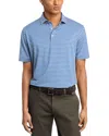 Peter Millar Ashford Stripe Performance Polo In Blue