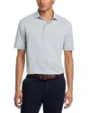 Peter Millar Ashford Stripe Performance Polo In Gray