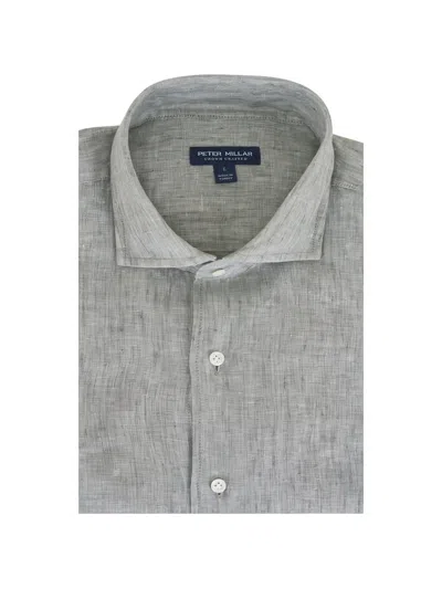 Peter Millar Astino Button-fastening Shirt In Gray