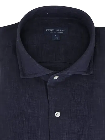 Peter Millar Astino Lino Shirt In Blue