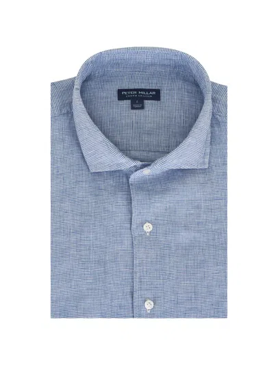 Peter Millar Astino Long-sleeve Shirt In Blue