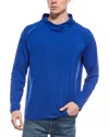 Peter Millar Aurora Performance T-shirt Hoodie In Blue