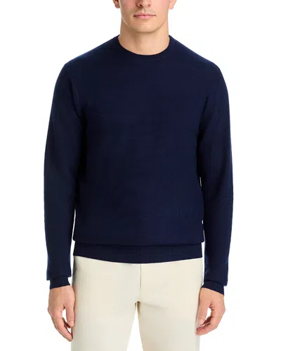 Peter Millar Autumn Crest Honeycomb Wool Blend Sweater In Blue