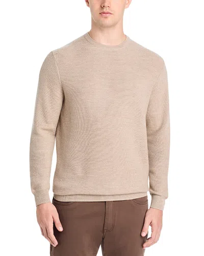 Peter Millar Autumn Crest Honeycomb Wool Blend Sweater In Brown