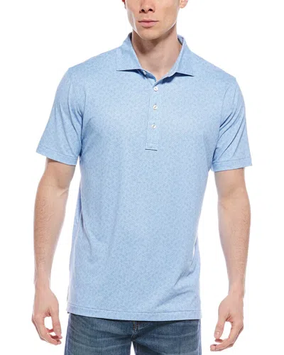 Peter Millar Avenue Performance Jersey Polo Shirt In Blue