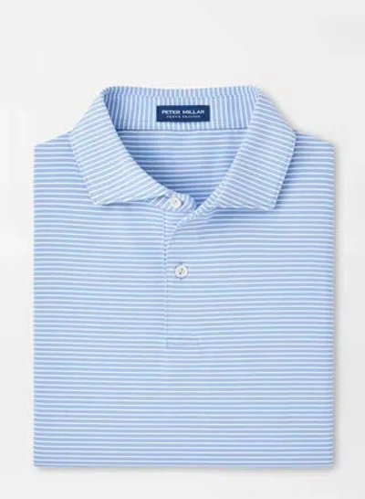 Peter Millar Bridge Performance Jersey Polo Shirt In Blue