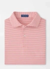 Peter Millar Ballad Performance Jersey Polo In Pink Crepe