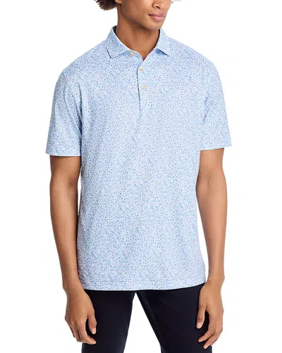 Peter Millar Bar For The Course Performance Jersey Polo Shirt In White
