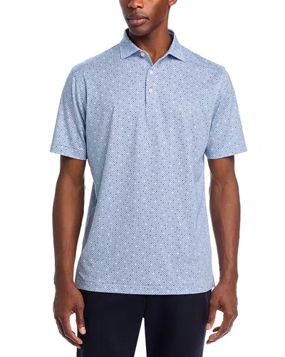Peter Millar Barrier Performance Jersey Polo In Blue
