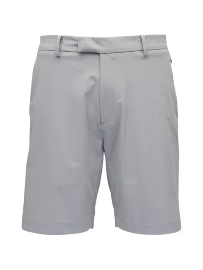 Peter Millar Belt-loops Welt-pockets Shorts In Gray