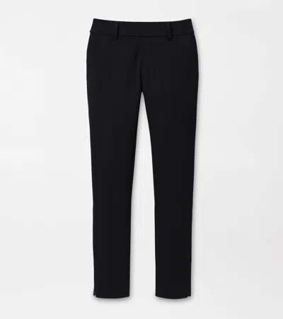 Peter Millar Bingham High Stretch Bonded Ankle Trouser In Black