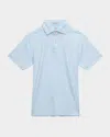 Peter Millar Boy's Island Jammin Performance Jersey Polo Shirt In White