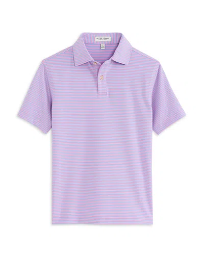 Peter Millar Boys' Hales Youth Performance Jersey Polo - Little Kid, Big Kid In Purple