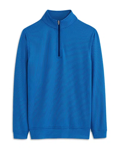 Peter Millar Boys' Perth Youth Performance Quarter Zip Sweater - Little Kid, Big Kid In Blue