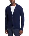 Peter Millar Men's Breaker Birdseye Quarter-zip Sweater In Navy