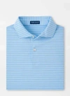Peter Millar Bridge Performance Jersey Polo In Blue Frost