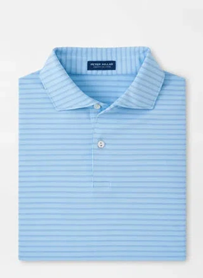 Peter Millar Bridge Performance Jersey Polo In Blue Frost