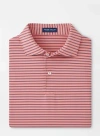 Peter Millar Bridge Performance Jersey Polo In Pink Crepe