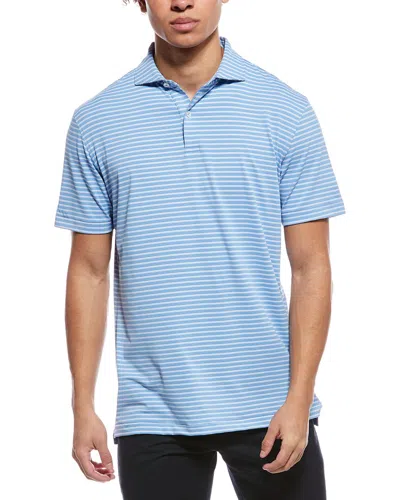 Peter Millar Bridge Performance Jersey Polo Shirt In Blue