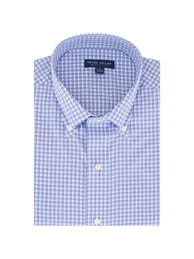 Peter Millar Button Shirt In Gray