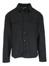 Peter Millar Buttoned Pocket Jacket In Black