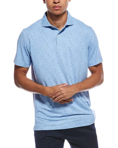 Peter Millar Cadence Performance Jersey Polo Shirt In Blue