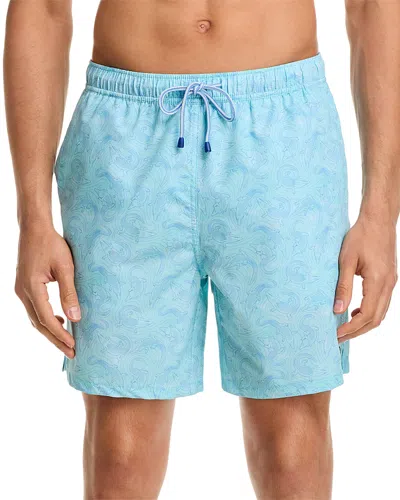 Peter Millar Caiman Islands 7 Swim Trunks In Blue