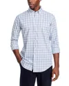 Peter Millar Calgary Crown Lite Check Regular Fit Shirt In Blue Poppy
